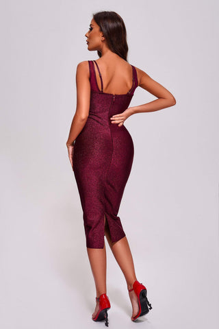 Ronan Mesh Midi Bandage Dress
