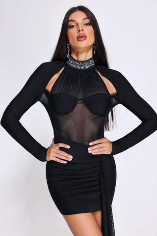 Ikora Cutout Mesh Dress