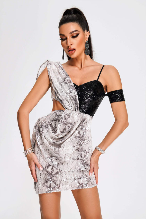 Lyure Sequin Mini Dress