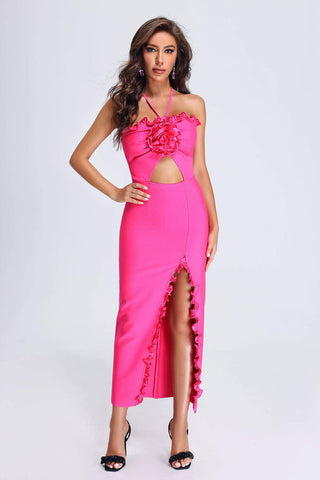 Lori Halter Midi Bandage Dress