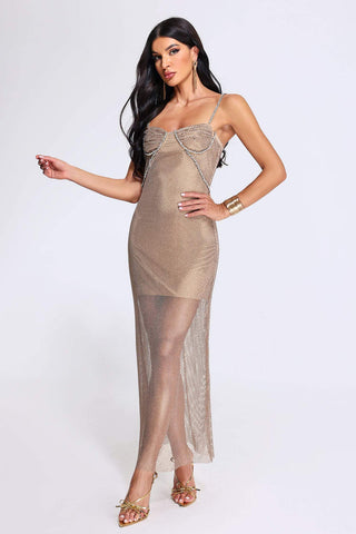 Zariha Diamante Maxi Dress