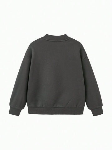 mini bala Boys' & Girls' Fleece Sweatshirt, New Year Winter Warm Long-Sleeve Top