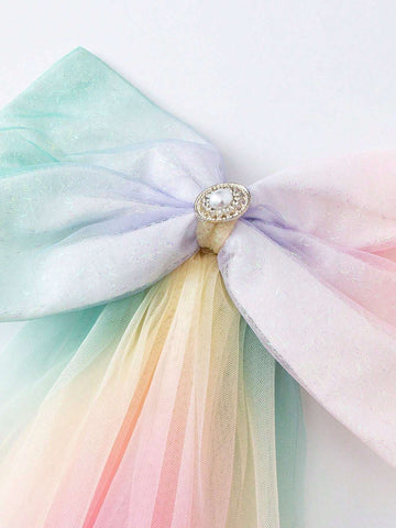 mini bala Mini Bala Girls' Dress Baby A-Line High-Waist Breathable One-Year-Old Dress Sweet Puffy Princess Dress