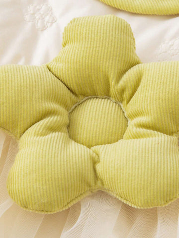 Mini Bala Girls' Sweet A-Line Dress Fall/Winter Princess Dress With Puff Sleeves