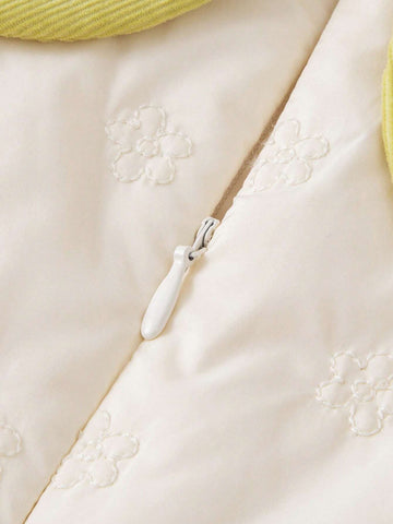 Mini Bala Girls' Sweet A-Line Dress Fall/Winter Princess Dress With Puff Sleeves