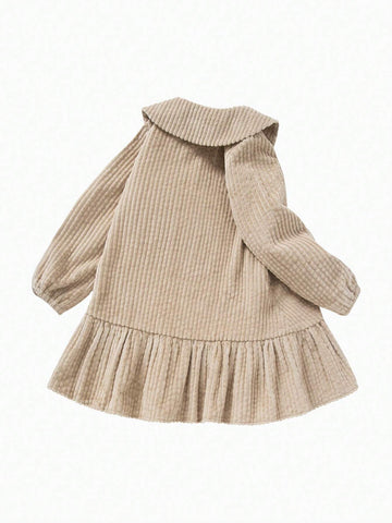 Mini Bala Young Girls College Style Lapel Dress