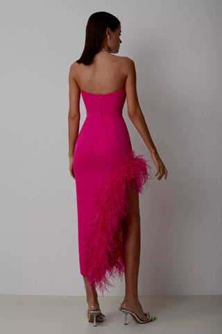 Payton Black Feather Dress