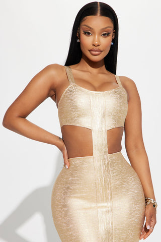 Athena Bandage Midi Dress