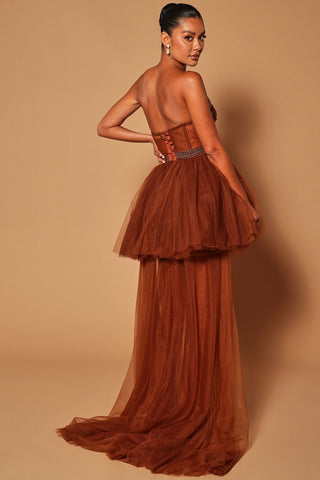 Kate Embellished High Low Tulle Dress