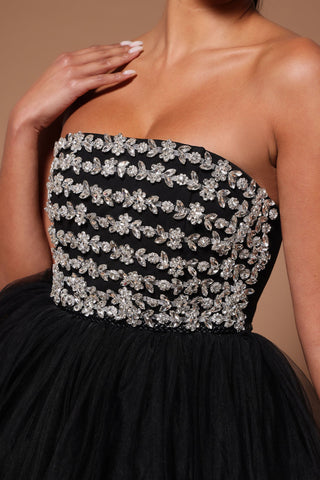 Adrianna Tulle Embellished Gown -