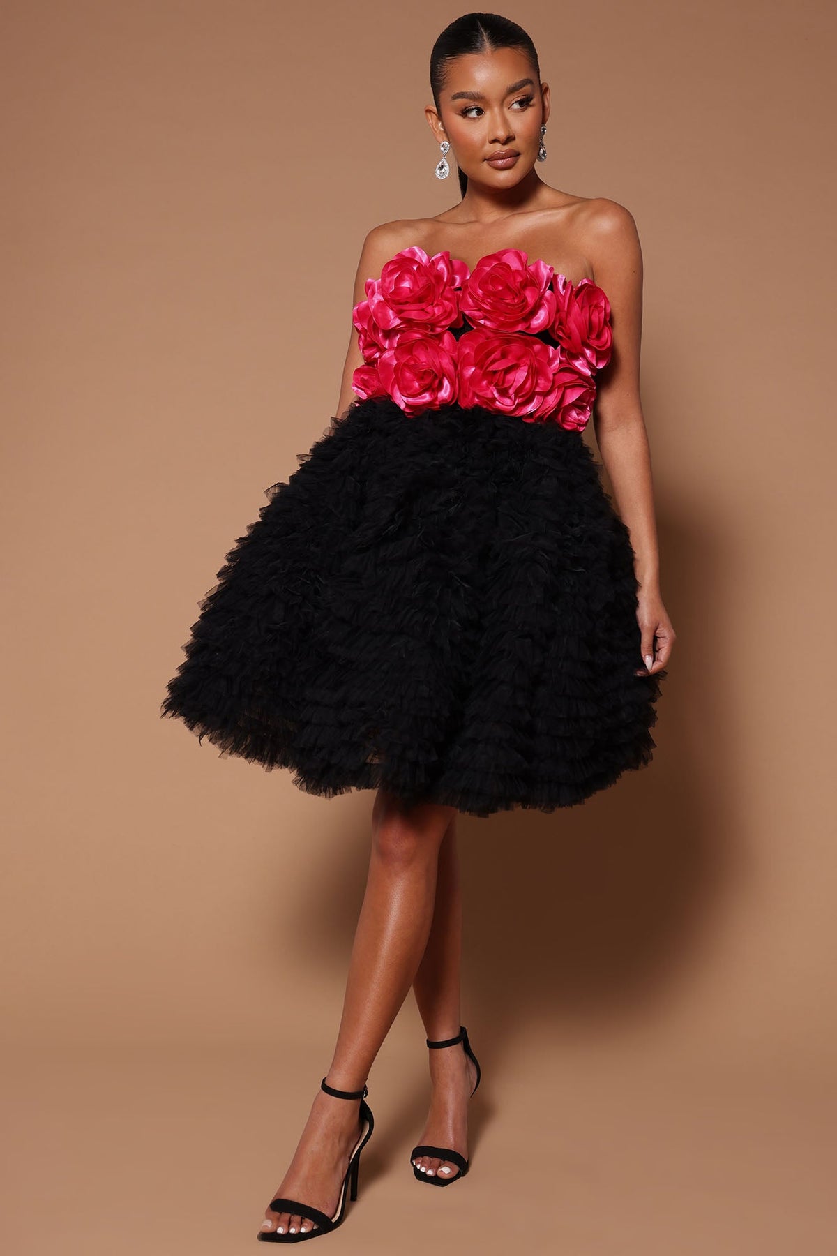One Last Dance Ruffle Mini Dress