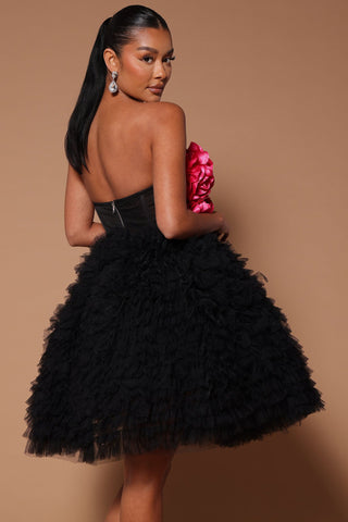 One Last Dance Ruffle Mini Dress