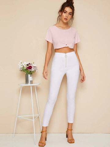 High Waist High Stretch Pocket Jeggings