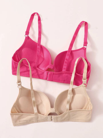 2pack Adjustable Strap Underwire Bra Set