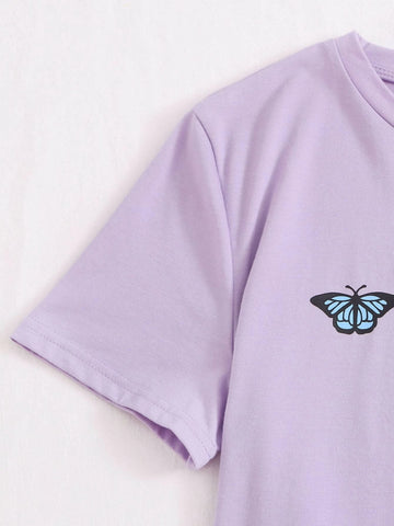 EZwear Butterfly Print Top