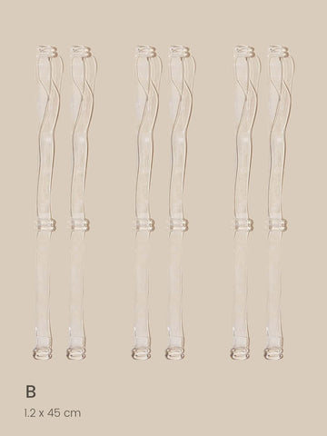 3pairs Clear Bra Strap