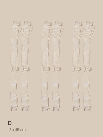 3pairs Clear Bra Strap
