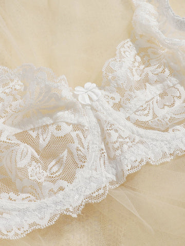 Floral Lace Underwire Bra Set - 2 Pack