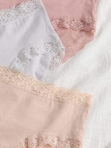 4pack Lace Trim Panty Set