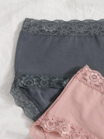4pack Lace Trim Panty Set