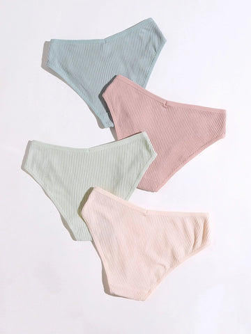 4pack Rib Panty Set