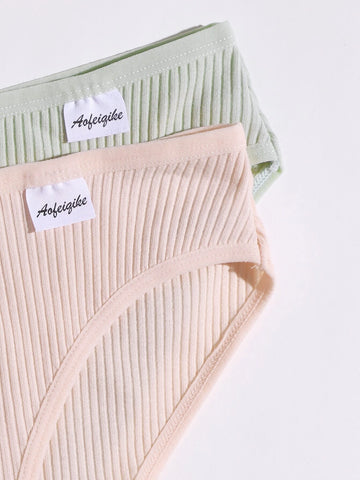 4pack Rib Panty Set