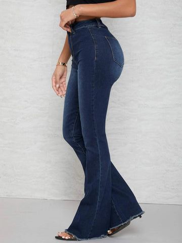 SXY Curvy High Waist Flare Leg Jeans