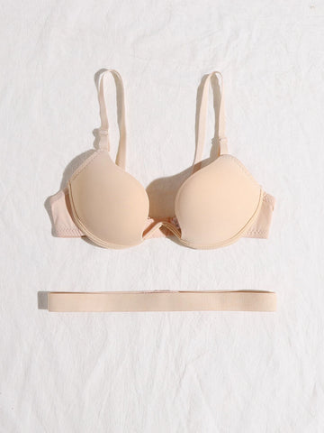 Solid Push Up Bra