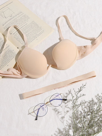 Solid Push Up Bra