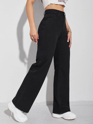 High Waist Wide Leg Jeans