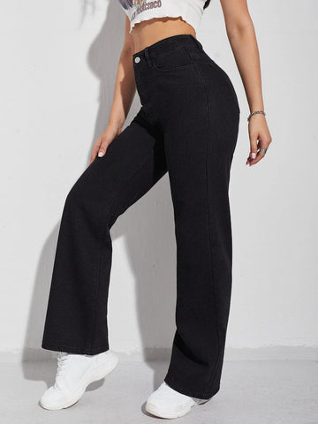 High Waist Wide Leg Jeans