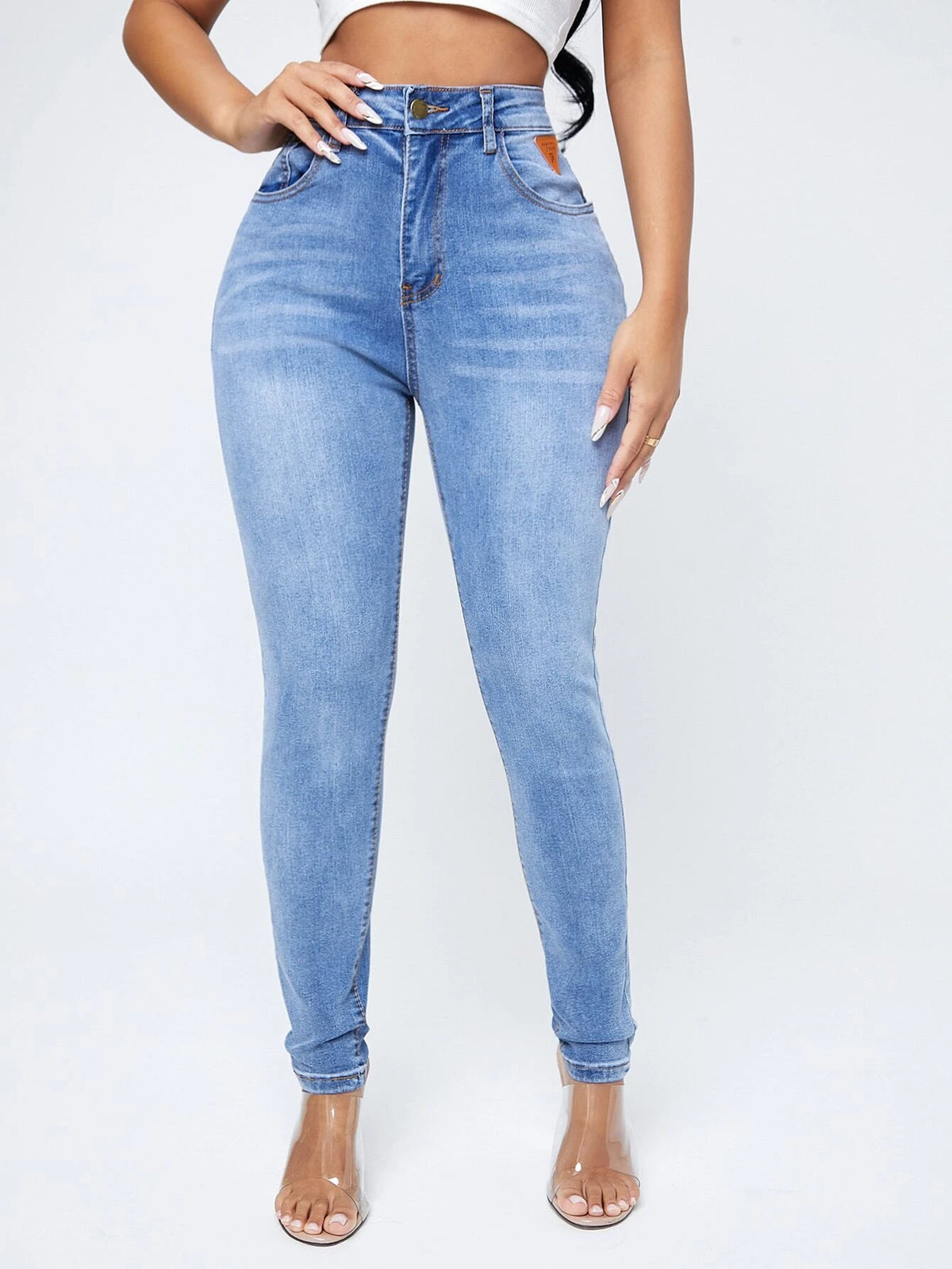 Curvy High Waist Skinny Jeans