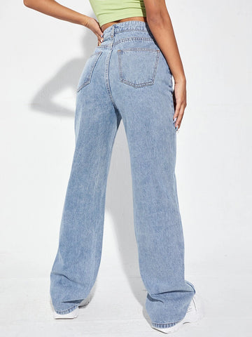 High Waist Wide Leg Jeans