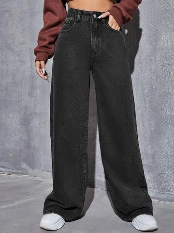 High Waist Wide Leg Jeans