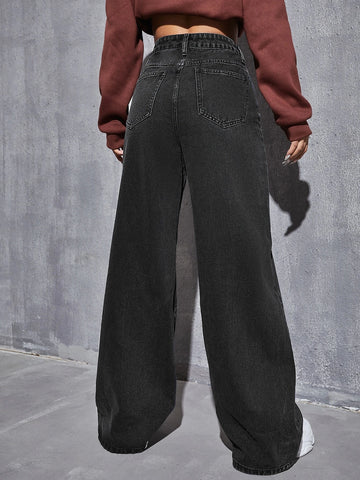 High Waist Wide Leg Jeans