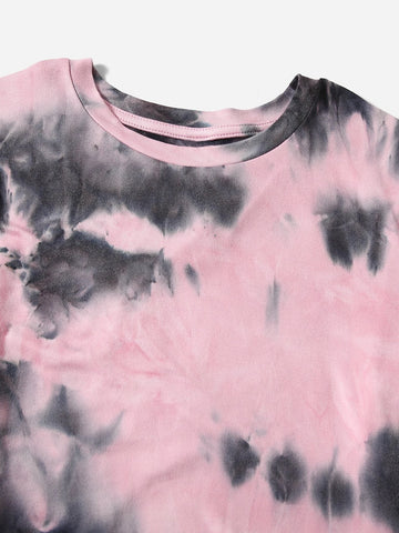 Teen Girls Tie Dye Tee & Shorts Set