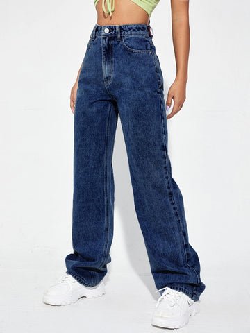 High Waist Wide Leg Jeans