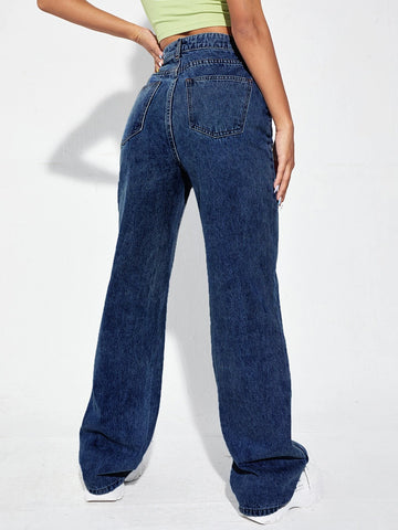 High Waist Wide Leg Jeans