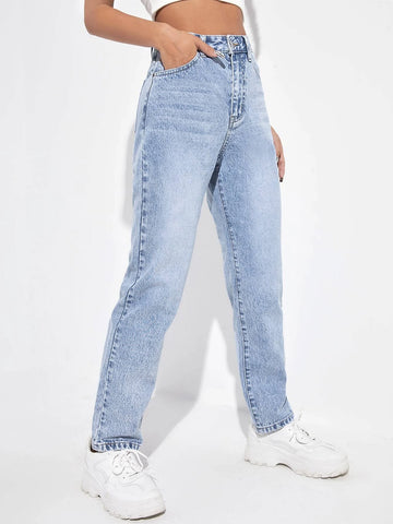 High Waist Mom Fit Jeans