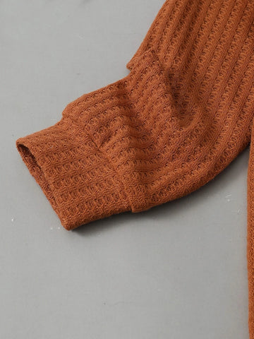 Toddler Boys Raglan Sleeve Waffle Knit Pullover & Sweatpants