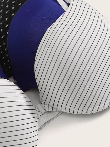 Push Up Underwire Bra Set 3pack