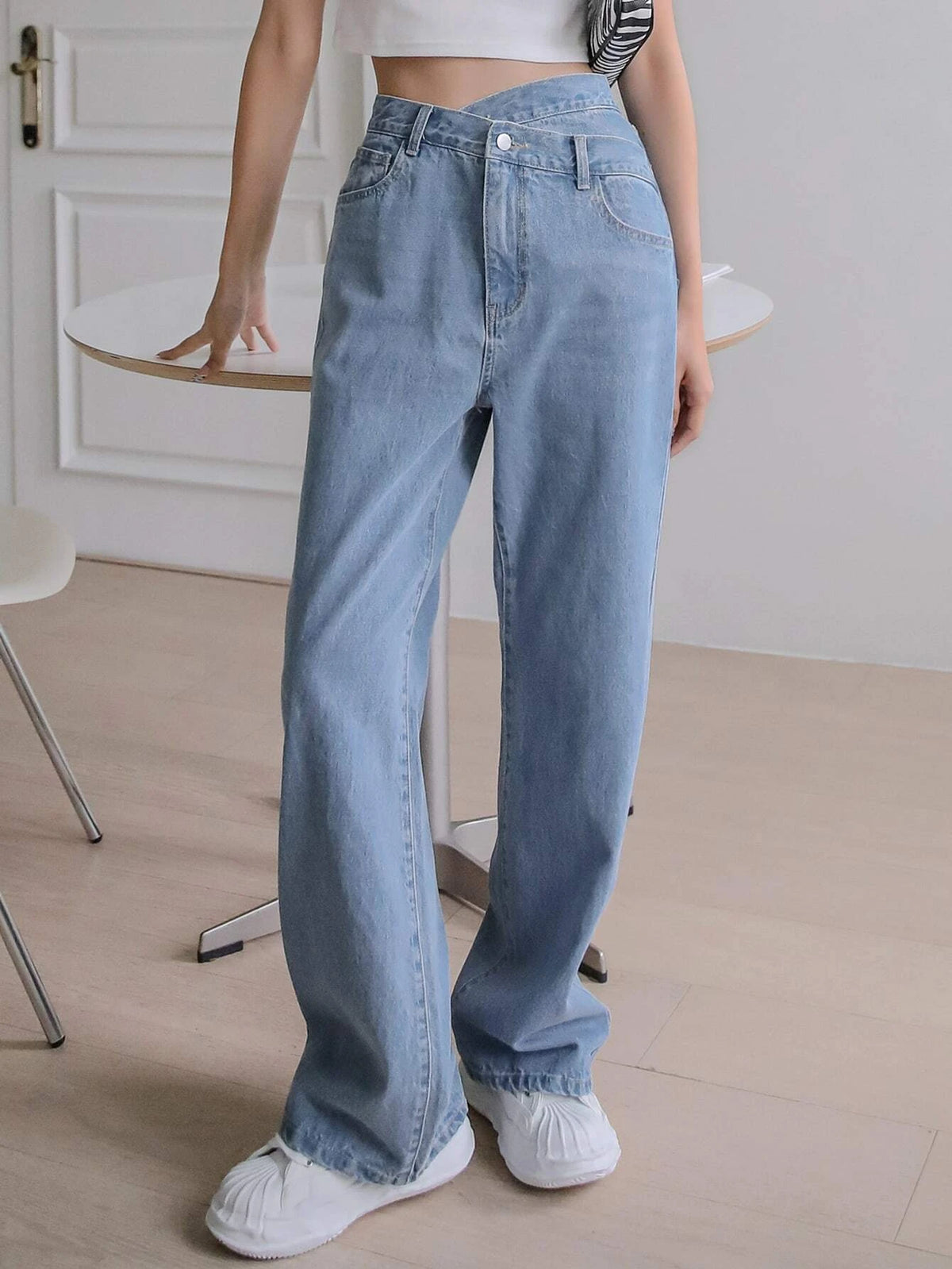 DAZY High Waist Wide Leg Jeans