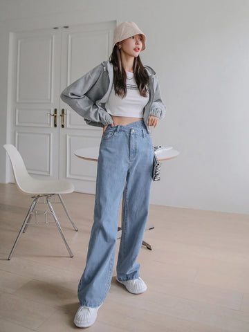 DAZY High Waist Wide Leg Jeans