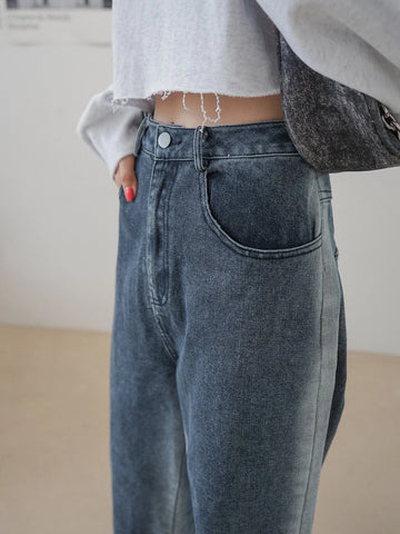 DAZY Slant Pockets Straight Leg Jeans
