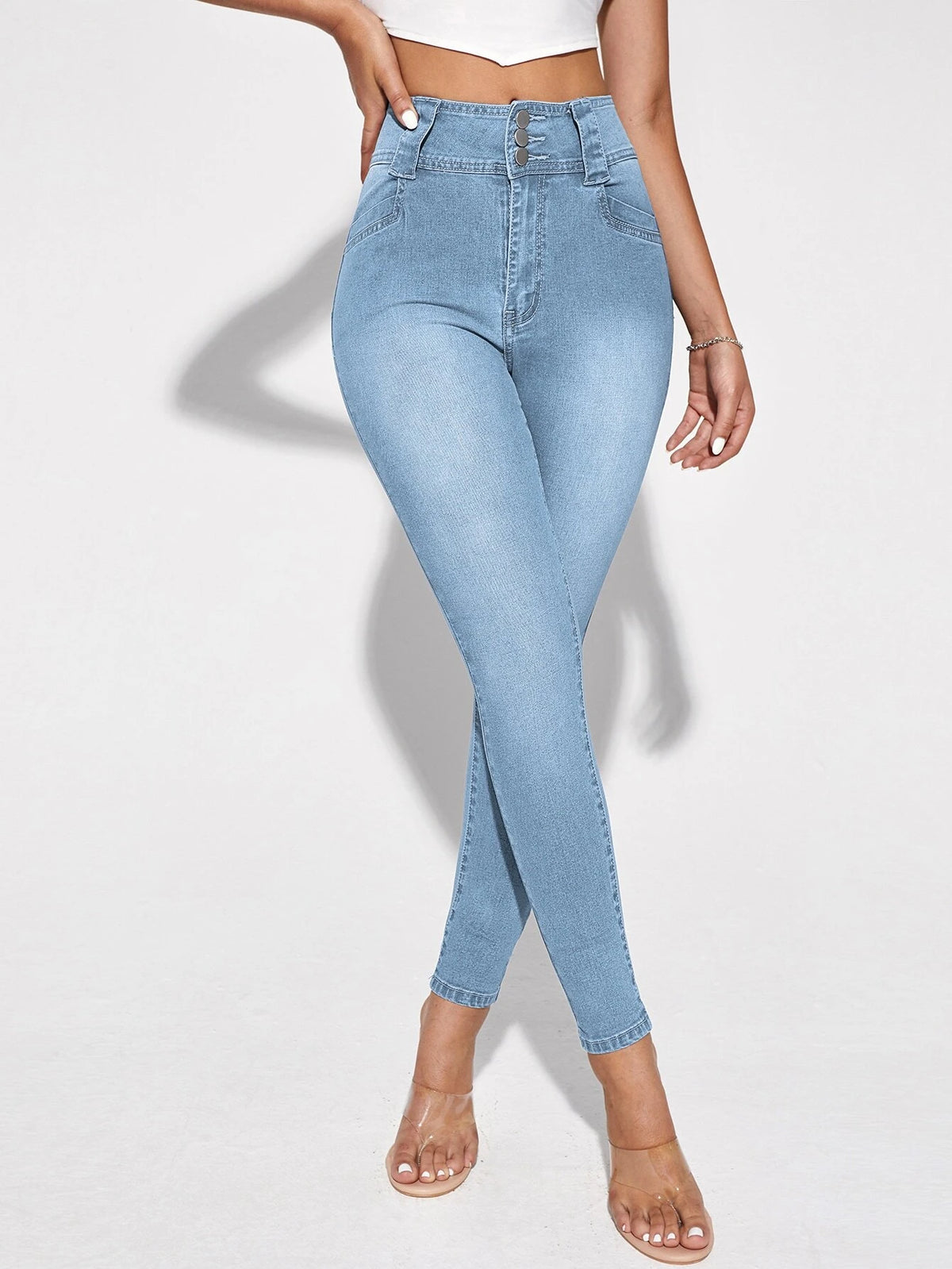 High Waisted Skinny Jeans