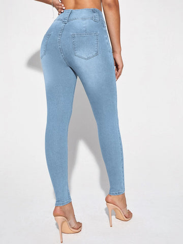 High Waisted Skinny Jeans