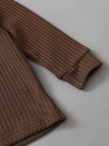 Toddler Boys Raglan Sleeve Waffle Knit Pullover & Sweatpants
