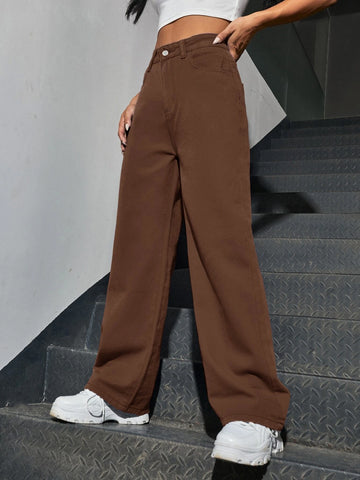 Slant Pocket High Waist Boyfriend Jeans
