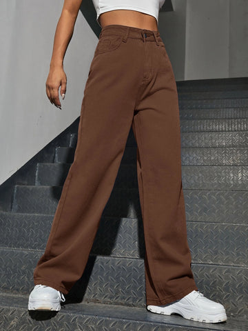 Slant Pocket High Waist Boyfriend Jeans