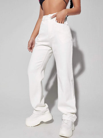 High Waist Wide Leg Jeans